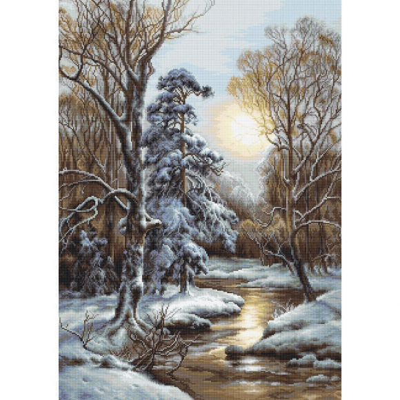 Набор для вышивания LUCA-S арт. B596 Оттепель 32,5х46 см Набор для вышивания LUCA-S арт. B596 Оттепель 32,5х46 см