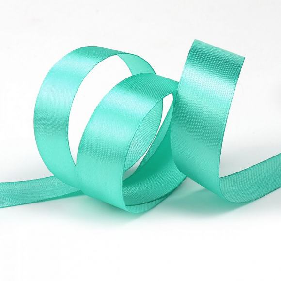 Лента атласная 20мм цв.4323 ярк.мята IDEAL уп.27,4 м