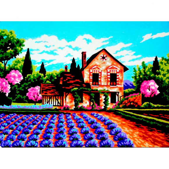 69871_Канва жесткая с рисунком "Время года весна"