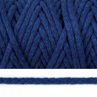 Шнур круглый х/б 05мм цв.2053К синий уп.50м