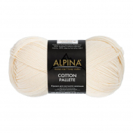 Пряжа ALPINA COTTON PALLETE (50% хлопок, 50% акрил) 10х50г/205м цв.05 молочный