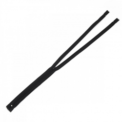 Молния MaxZipper пласт. юбочная №3, 50см цв.F322 черный уп.100шт