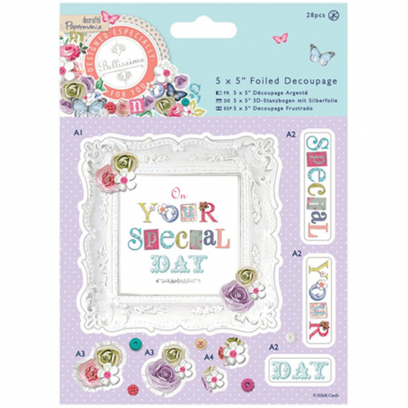 88804_Набор бумаги с высечкой "Рамка" Bellissima