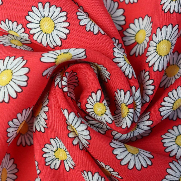 Ткань Штапель 105 г/м? 100% вискоза шир.150 см арт.Р.21075.01 цв.01 красный уп.25м Ткань Штапель 105 г/м? 100% вискоза шир.150 см арт.Р.21075.01 цв.01 красный уп.25м