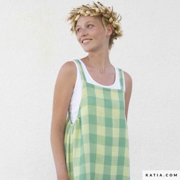 180185_Ткань Summer Mousseline Vichy, 71% хлопок, 29% полиэстер, 140 см, 160 г/м?