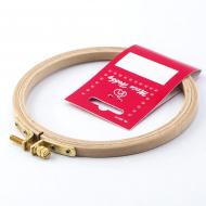 1156_Пяльцы круглые с замком, высота обода 8 мм, диаметр 12,5 см