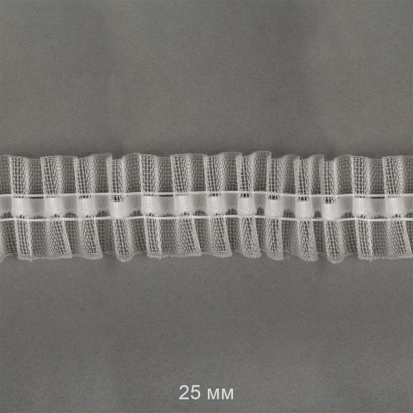 Лента шторная 25мм IDEAL сборка: универсальная арт.251-0 цв. прозрачный уп.10м Лента шторная 25мм IDEAL сборка: универсальная арт.251-0 цв. прозрачный уп.10м