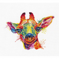 Набор для вышивания ОВЕН арт. 1434  Жираф 27х22 см