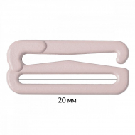 Крючок для бюстгальтера металл ARTA.F.2989 19,7мм, цв.168 серебристый пион, уп.50шт