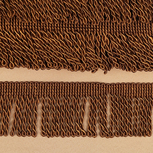 Бахрома для штор арт.0390-0910 цв.6367 шир.62мм цв.коричневый уп.10м Бахрома для штор арт.0390-0910 цв.6367 шир.62мм цв.коричневый уп.10м