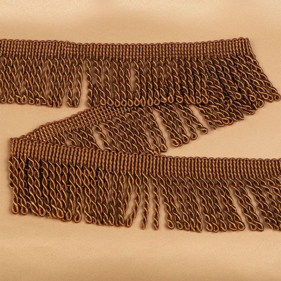 Бахрома для штор арт.0390-0910 цв.6367 шир.62мм цв.коричневый уп.10м Бахрома для штор арт.0390-0910 цв.6367 шир.62мм цв.коричневый уп.10м