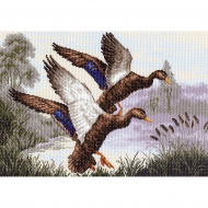 Рисунок на канве МАТРЕНИН ПОСАД арт.37х49 - 1146 Утиная заводь