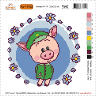 Набор для вышивания мулине НИТЕКС арт.2452 22х22 см