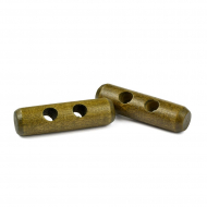 Пуговицы деревянные TBY BT.WD.046 цв.001 хаки 80L-51мм, 2 прокола, 20 шт