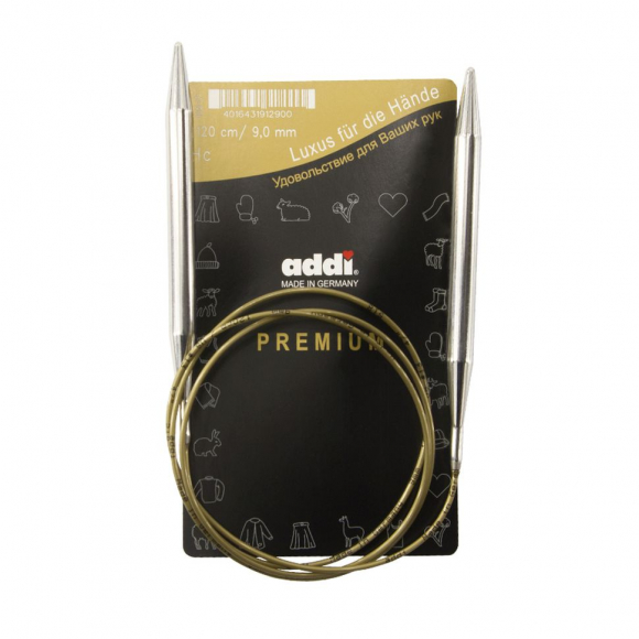 Спицы, круговые, супергладкие, addiClassic №9, 120 см Спицы, круговые, супергладкие, addiClassic №9, 120 см