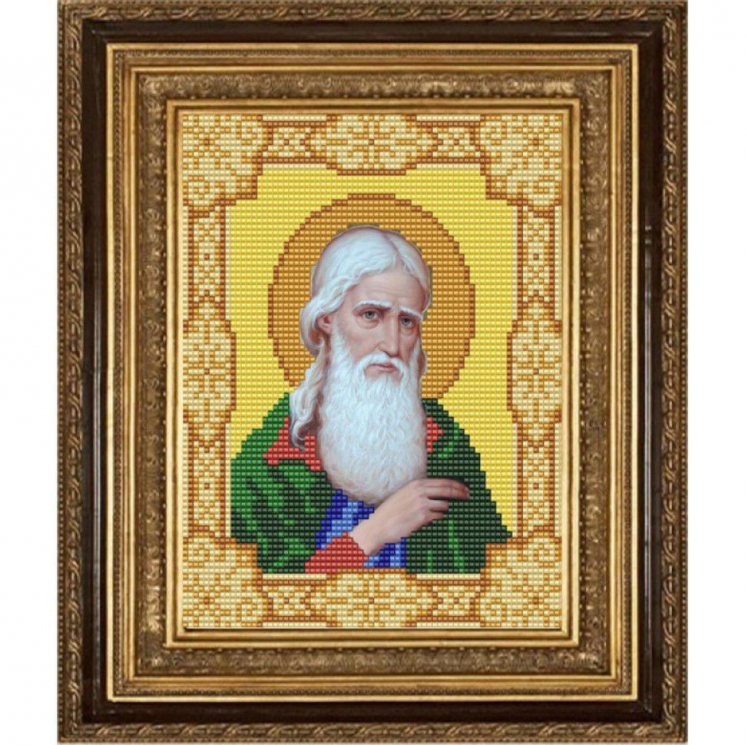 Рисунок на ткани (Бисер) КОНЁК арт. 9156 Святой Алексей 15х18 см