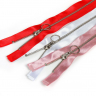 Молния MaxZipper мет. №5 никель атласная тесьма, 60 см уп.3цв х 4шт