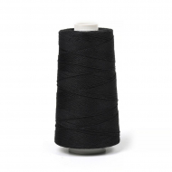 Нитки хлопчатобумажные Прима 10  1000 м цв.6818 хакоба, черный