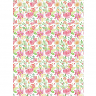 168580_Бумага рисовая "Круговорот любви - акварельный цветок"