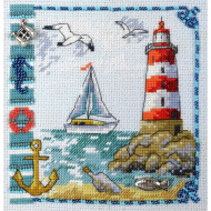 Набор для вышивания МАРЬЯ ИСКУСНИЦА арт.13.003.13 Маяк 13х13 см
