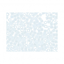 Бисер Япония "TOHO" CUBE №2  1.5 мм 5 х 5 г №0141 белый/перламутровый