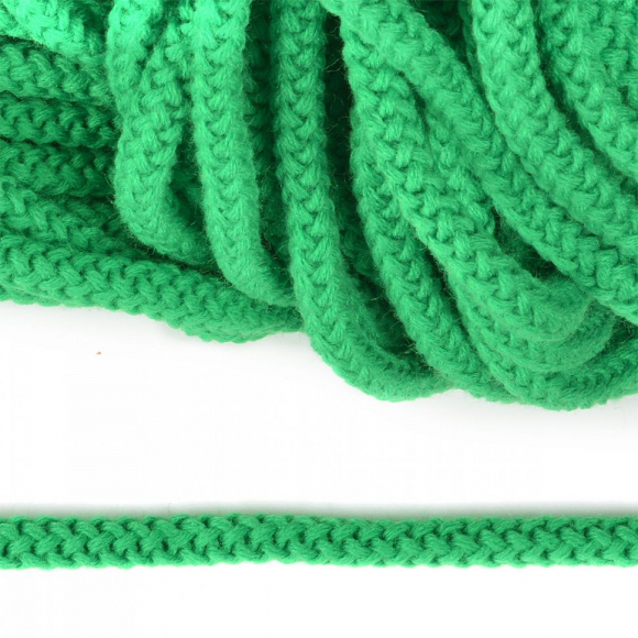 Шнур круглый полиэфир 09мм арт.1с-90, цв.зеленый уп.100м