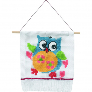 Набор для вышивания PERMIN арт.13-4344 Сова 16х18 см
