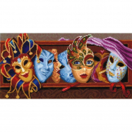 Набор для вышивания СДЕЛАЙ СВОИМИ РУКАМИ арт.М-24 Маски 42х20 см