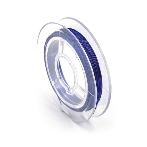 Проволока для бисера ?0,3мм арт.ТВ HET-07 цв.синий рул.50м