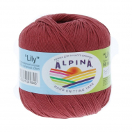 Пряжа ALPINA LILY (100% мерсеризованный хлопок) 10х50 г/175 м цв.801 красно-коричневый
