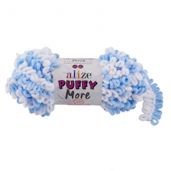 Пряжа для вязания Ализе Puffy More (100% микрополиэстер) 2х150г/11,5м цв.6266