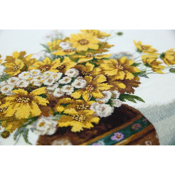 Набор для вышивания PANNA арт. C-7160 Букет с желтыми цветами 38х31 см