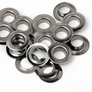 Люверсы сталь New Star №28 (? 13мм, h 7,8мм) цв.черный никель уп.50шт