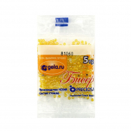 Бисер Preciosa №10, 5 г., цвет №81060 желто-оранжевый радужный прозрачный