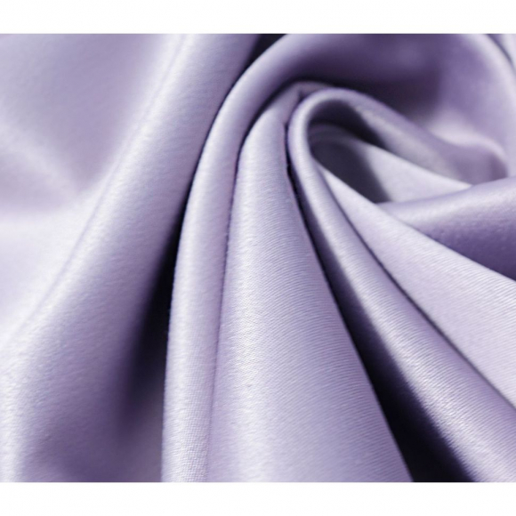 Ткань атлас Русский 255 г/м? 96% полиэстер, 4% спандекс шир.150 см арт.Р.11490.06 цв.06 сиреневый уп.25м