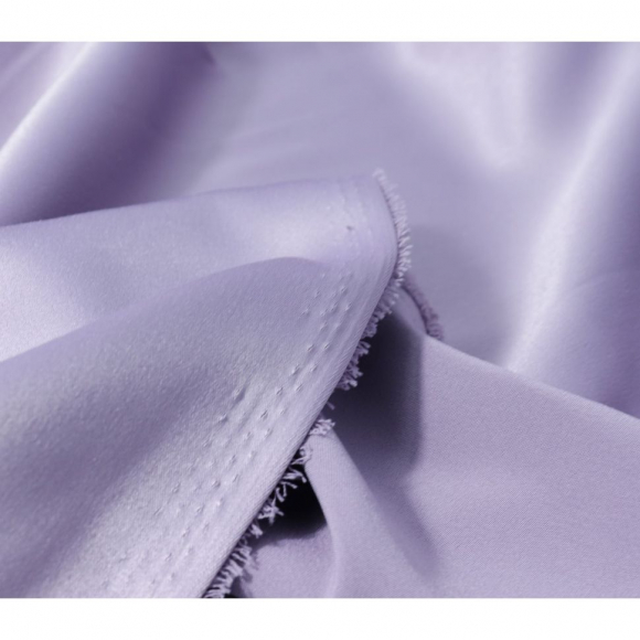 Ткань атлас Русский 255 г/м? 96% полиэстер, 4% спандекс шир.150 см арт.Р.11490.06 цв.06 сиреневый уп.25м