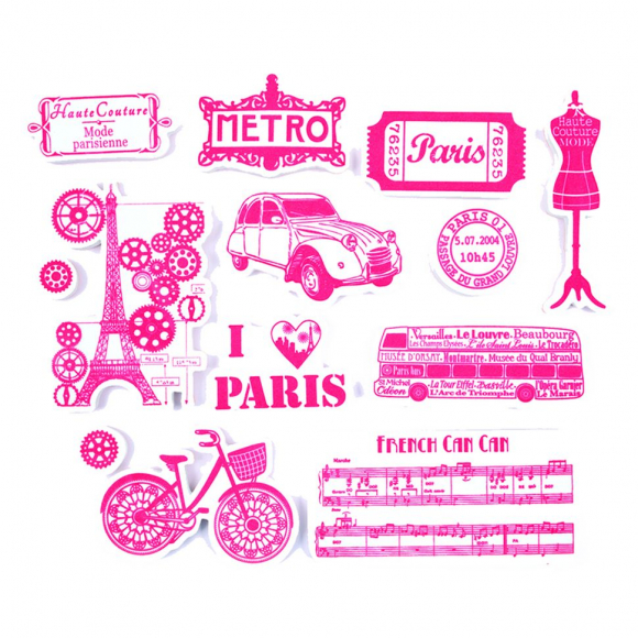 105931_Набор текстильных штампов "Париж"