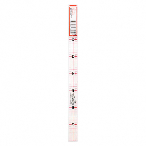 82884_Линейка для пэчворка с градицей в дюймах, 8" x 1/2"
