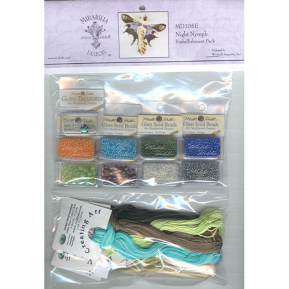 42110_Набор (комплектация) к схеме Mirabilia "Ночная нимфа" 42110_Набор (комплектация) к схеме Mirabilia "Ночная нимфа"