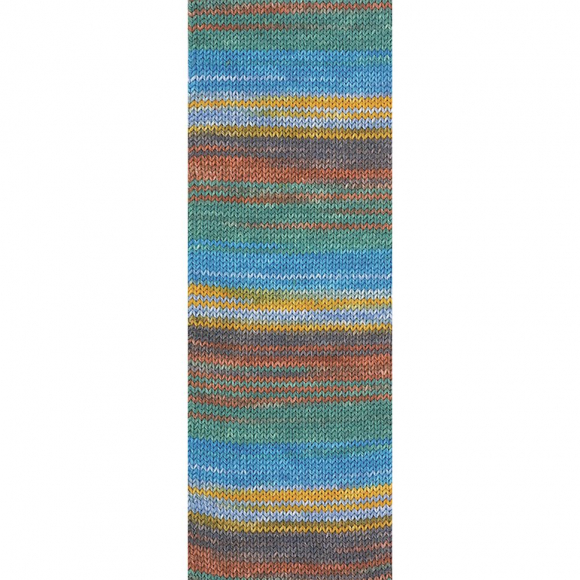 190059_Пряжа Step 6 Irish Rainbow Colours, 75% шерсть, 25% полиамид, 410 м, 150 г