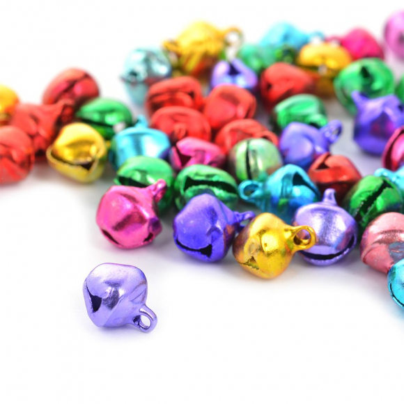 Бубенчик 8мм TBY.120627-3 цв.цветные