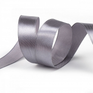 Лента атласная 20мм цв.3170 т.серый IDEAL уп.27,4 м