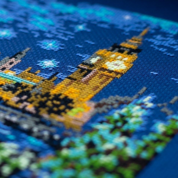 Набор для вышивания ЧУДЕСНАЯ ИГЛА PREMIUM арт.350-767 Свидание в Лондоне 40х30 см