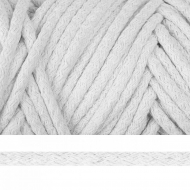 Шнур круглый х/б 08мм с наполнителем цв.белый уп.50м