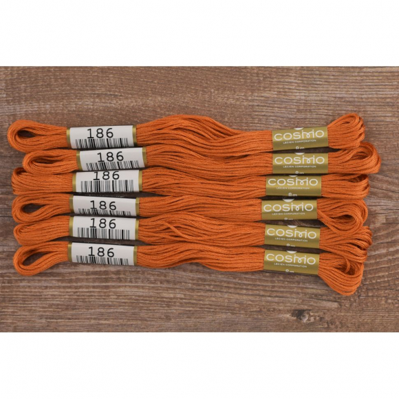 164242_Мулине COSMO однотонный цвет 186