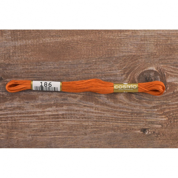 164242_Мулине COSMO однотонный цвет 186