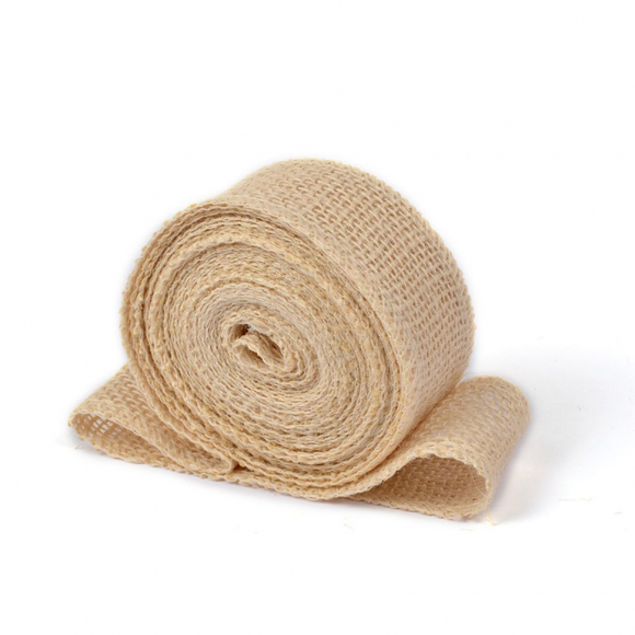 Лента декоративная Мешковина арт.TBY.ML129 шир.40мм уп.5м