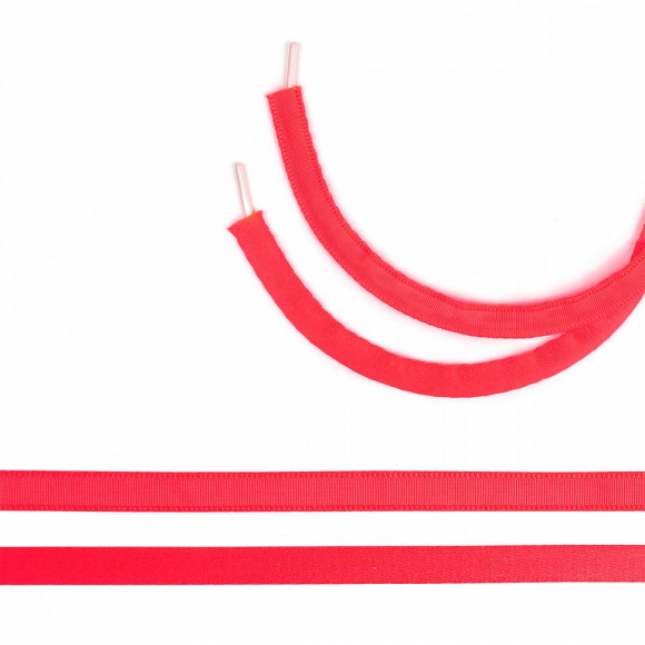 Лента тоннельная полиэстер ТBY.10A1405 шир.10мм цв. A1405 красно-розовый уп.50 м