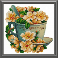 Рисунок на ткани (Бисер) КОНЁК арт. 9911 Доброе утро 25х25 см