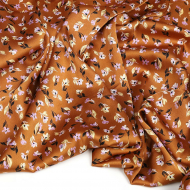 Ткань шелк Армани 90г/м? 97% полиэстер, 3% спандекс шир.145см арт.Р.28331.02 цв.02 горчица рул.30м